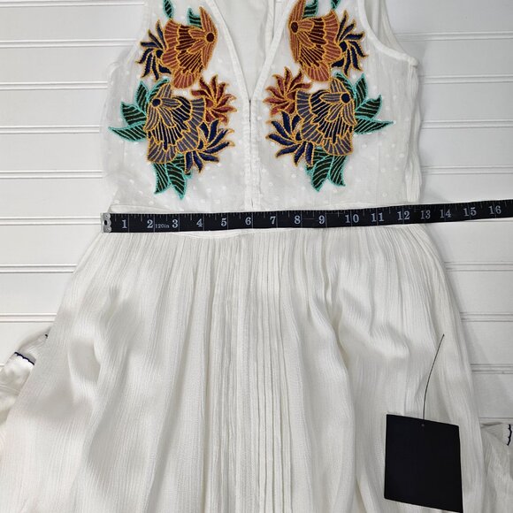 Lulus Women's Ivory Embroidered Flowy Sleeveless Boho Maxi Dress Size XS NWTT - Picture 14 of 14